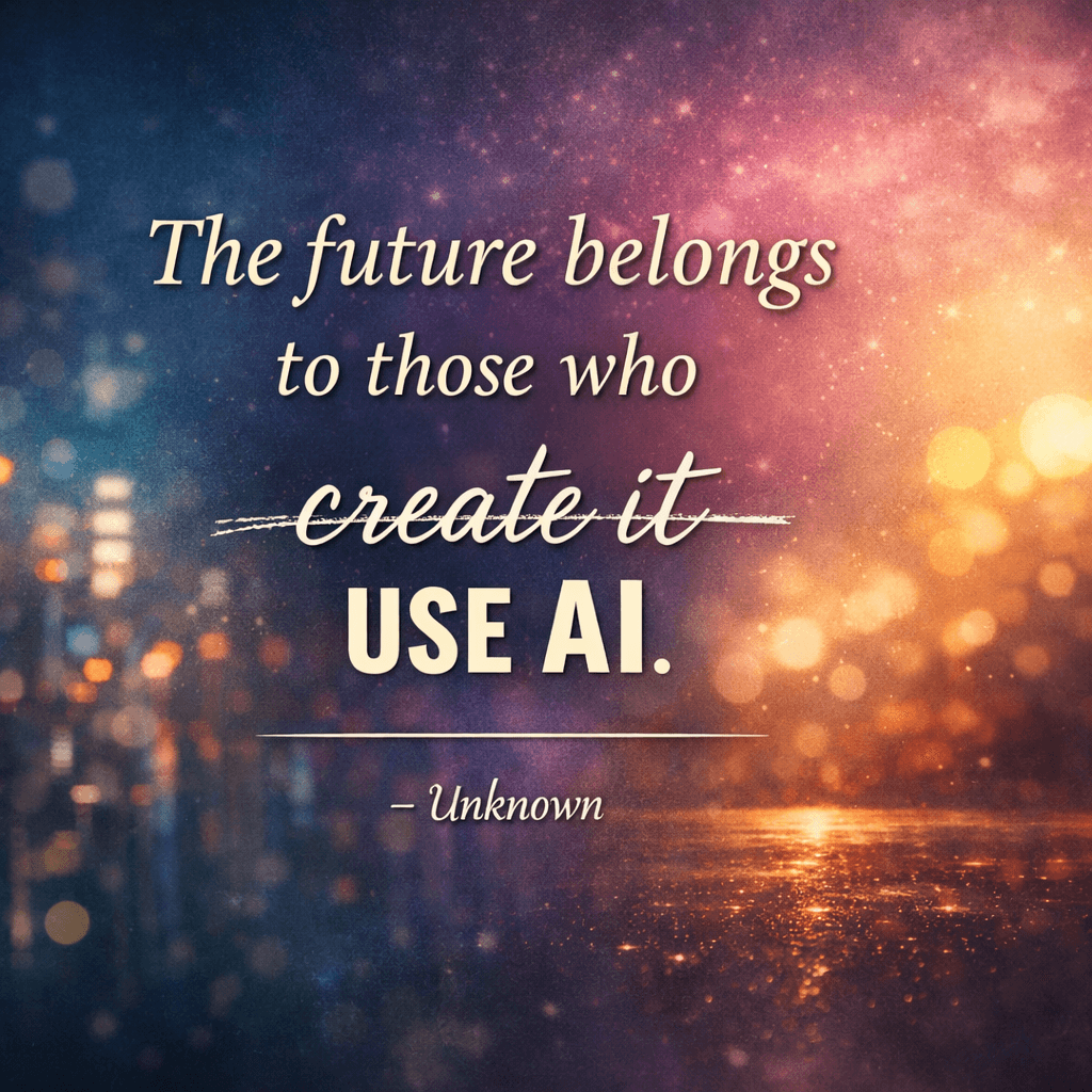 The Future Belongs to Those Who Use AI